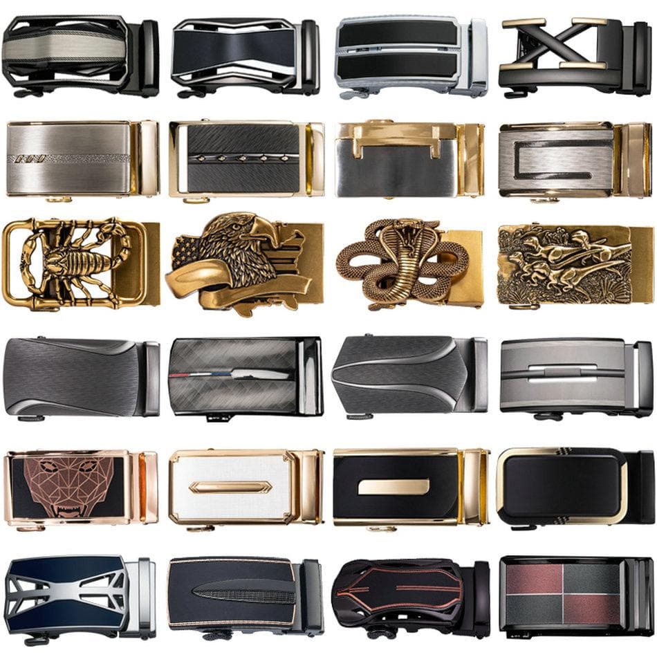 Business Fashion Designer Beltespenner Nyhet Automatiske spenner Passer til 3,5 cm skrallestropper cm