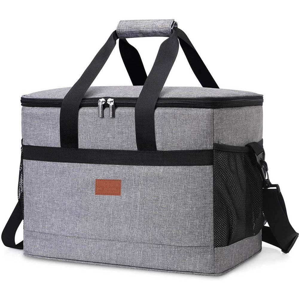 35L Stor kapasitet sammenleggbar kjølebag isolert piknik lunsjpose boks Kjølepose for utendørs reise Camping BBQ Familiefest marineblå farge