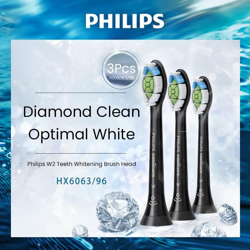 Philips HX6063 erstatning for børstehode Sonicare W2 Diamond Clean Optimal White HX6063 hoder