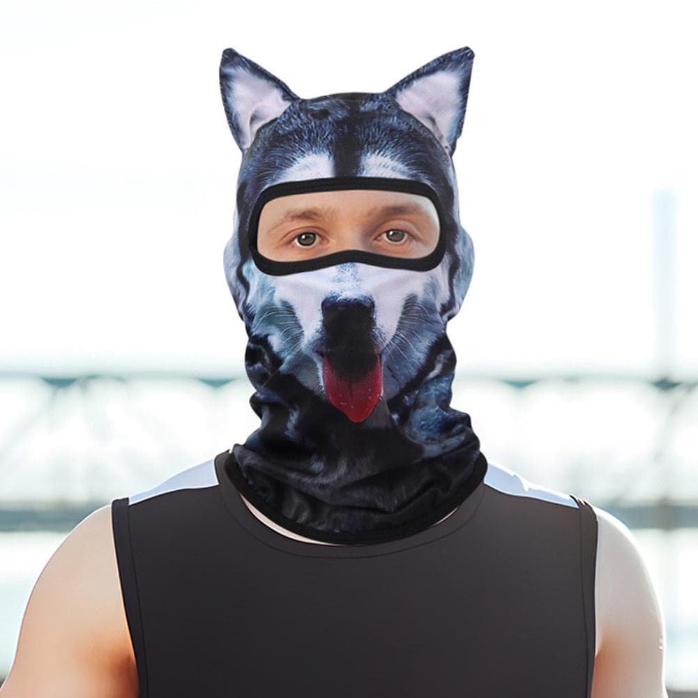 Utendørs Balaklava Lue Solbeskyttelse Helansiktsdekke Maske Anti-UV Pustende Pullover Mønstret Lue Co X7L3 cm