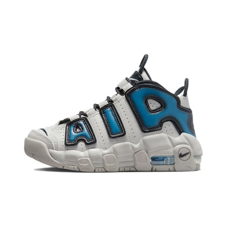 Nike Air More Uptempo 96 PS Industrial Blue Barnesneakers Grå Light-Iron-Ore Iron-Grey FJ1389-001 cm