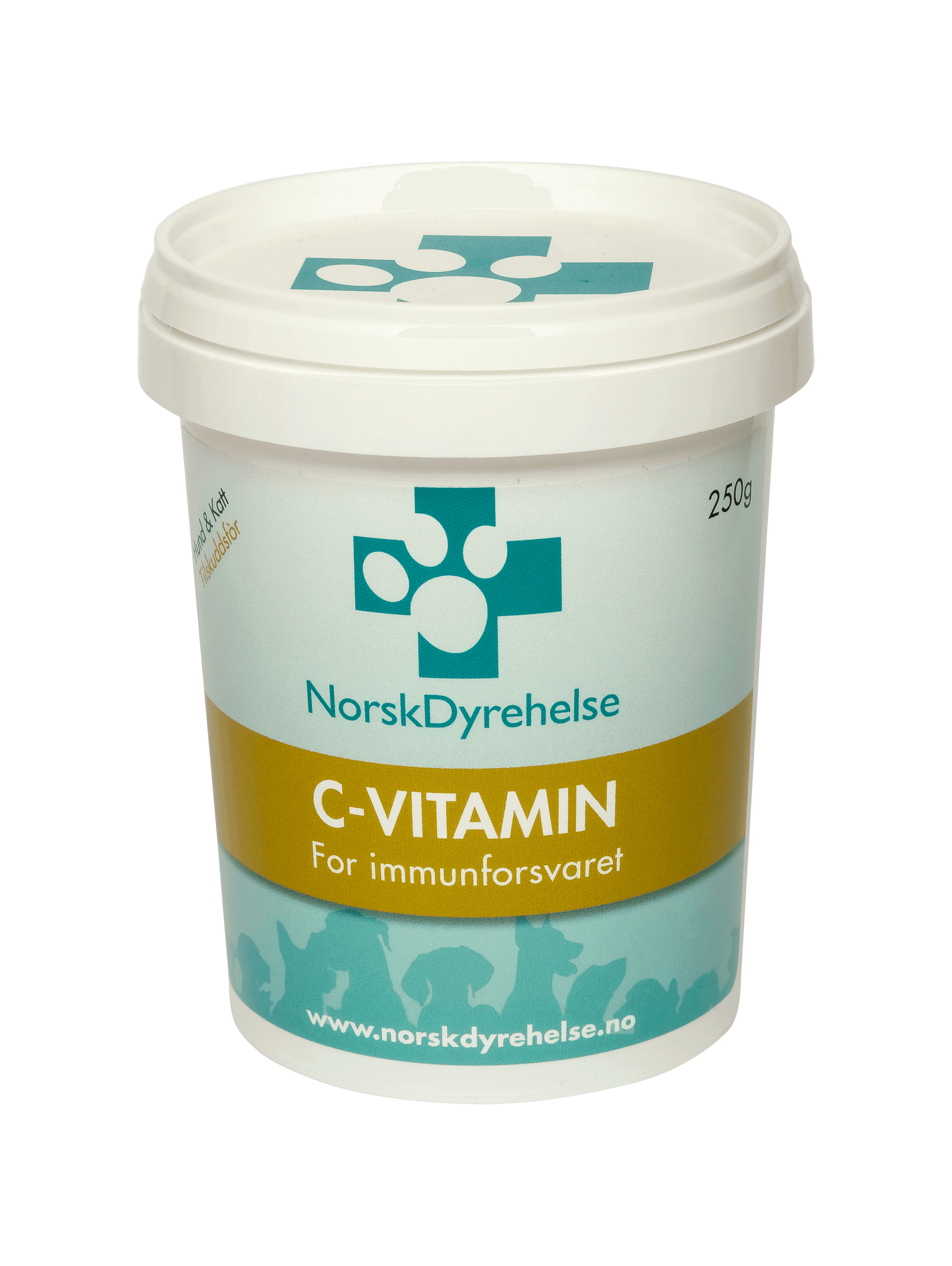 Norsk Dyrehelse C-Vitamin Kosttilskudd Hund & Katt 250 gr
