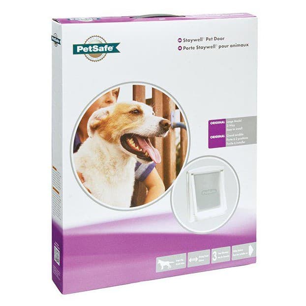Petsafe katt og småhundsdør orginal - Large - 456x386 mm - Hvit