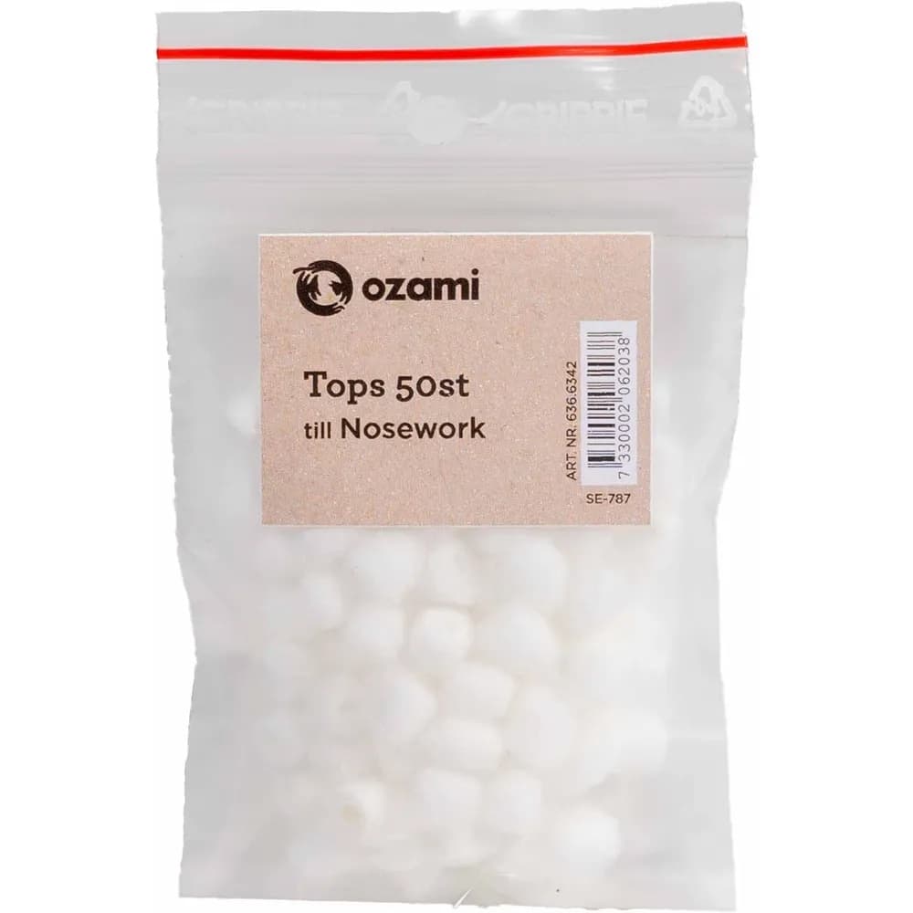 Ozami nosework-tops bomull ca. 5090 stk