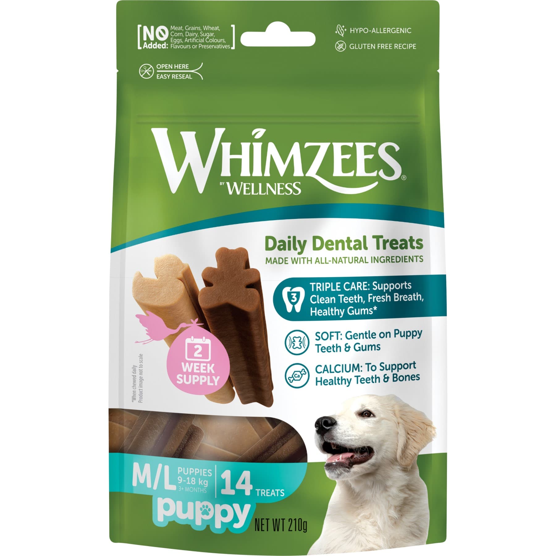 Whimzees Puppy Vegetarisk Tygg - M-L (x)