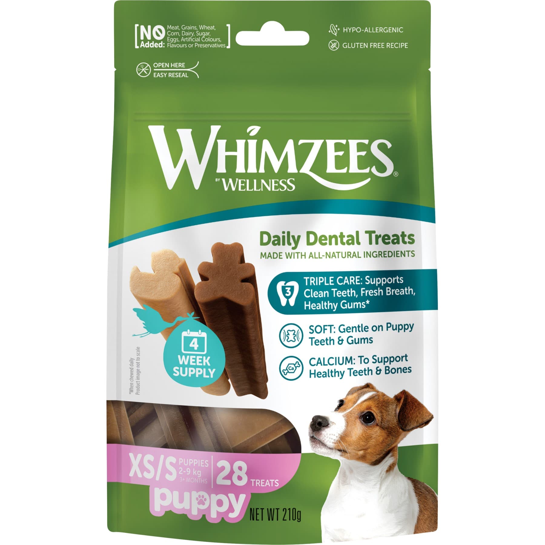 Whimzees Puppy Vegetarisk Tygg - XS-S