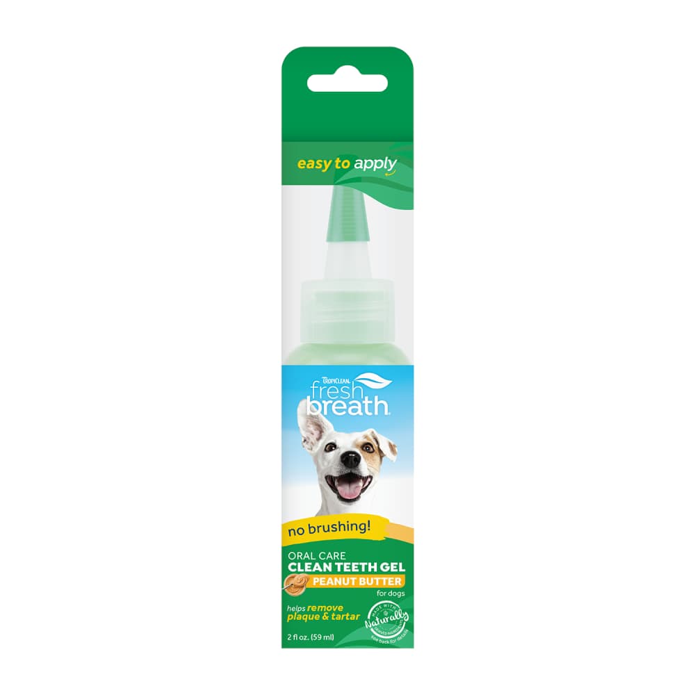TropiClean Fresh Breath peanøttsmør tannpleiegel for hunder - 59 ml