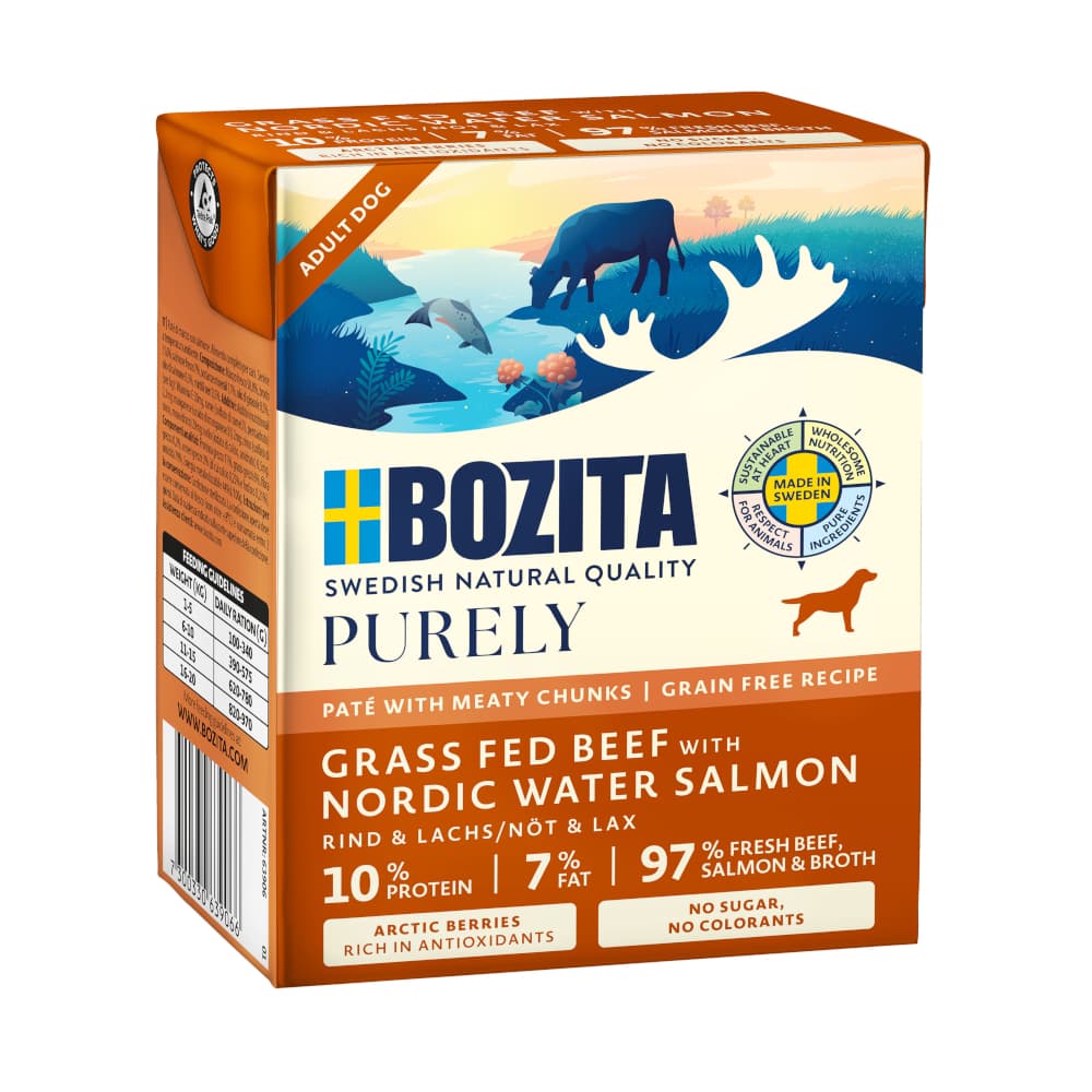 6 x 370 g Bozita Purely Paté til en spesialpris! - med laks