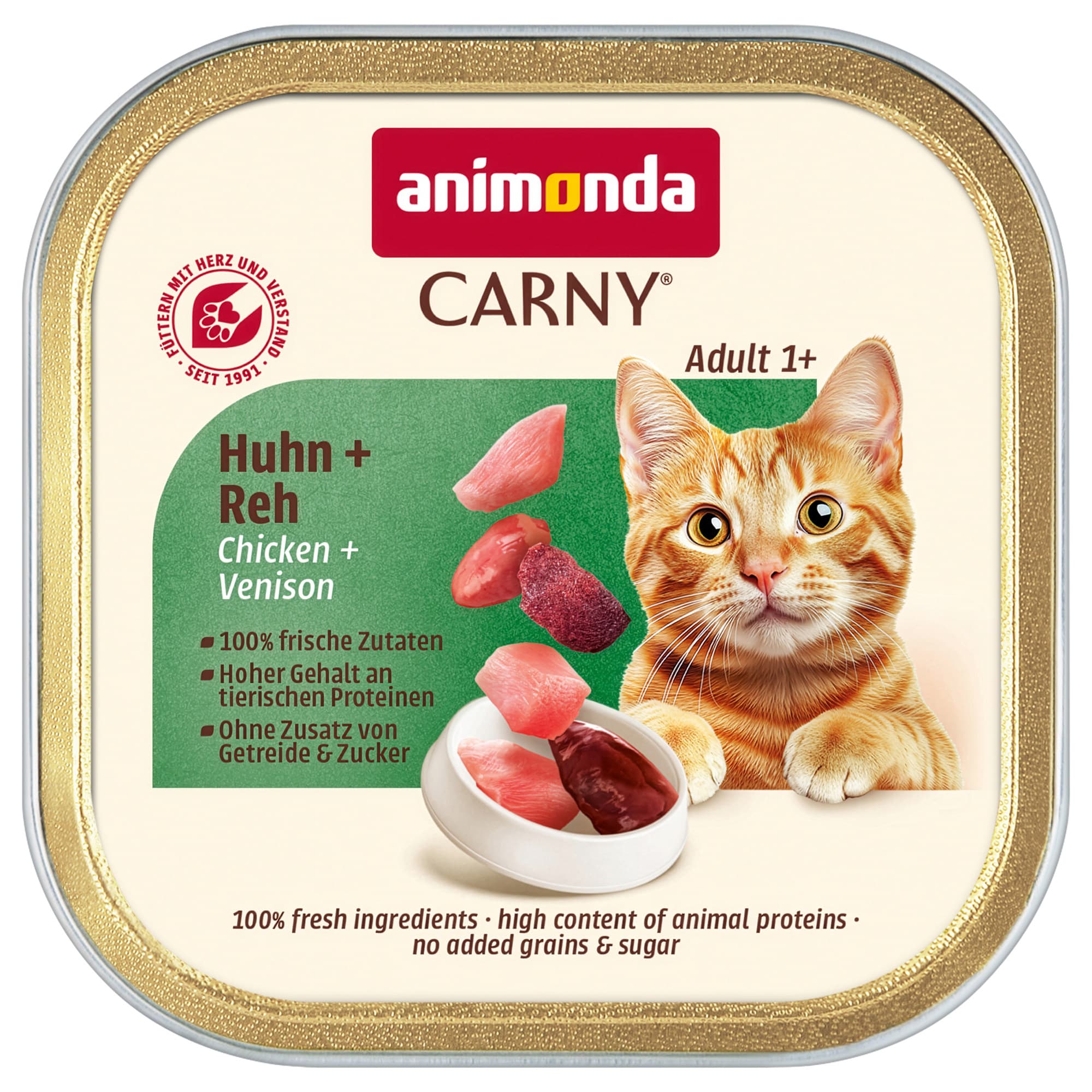 animonda Carny Adult 32 x 85 g - Kylling & rådyr