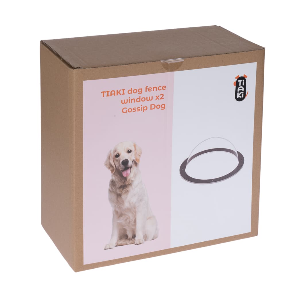 TIAKI "Gossip Dog" gjerdevindu for hunder – 2-delt sett