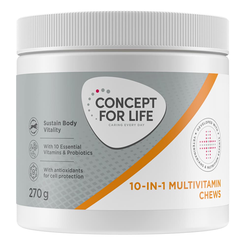 Concept for Life 10 i 1 Multivitamintilskudd Chews - 270 g