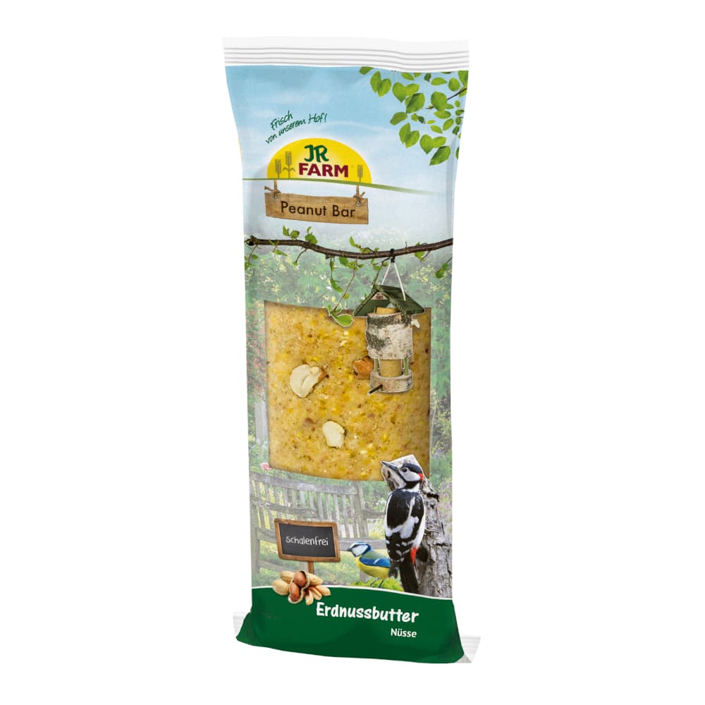 JR Farm Peanut Bar uten skall 350 g - Peanøttsmør med nøtter