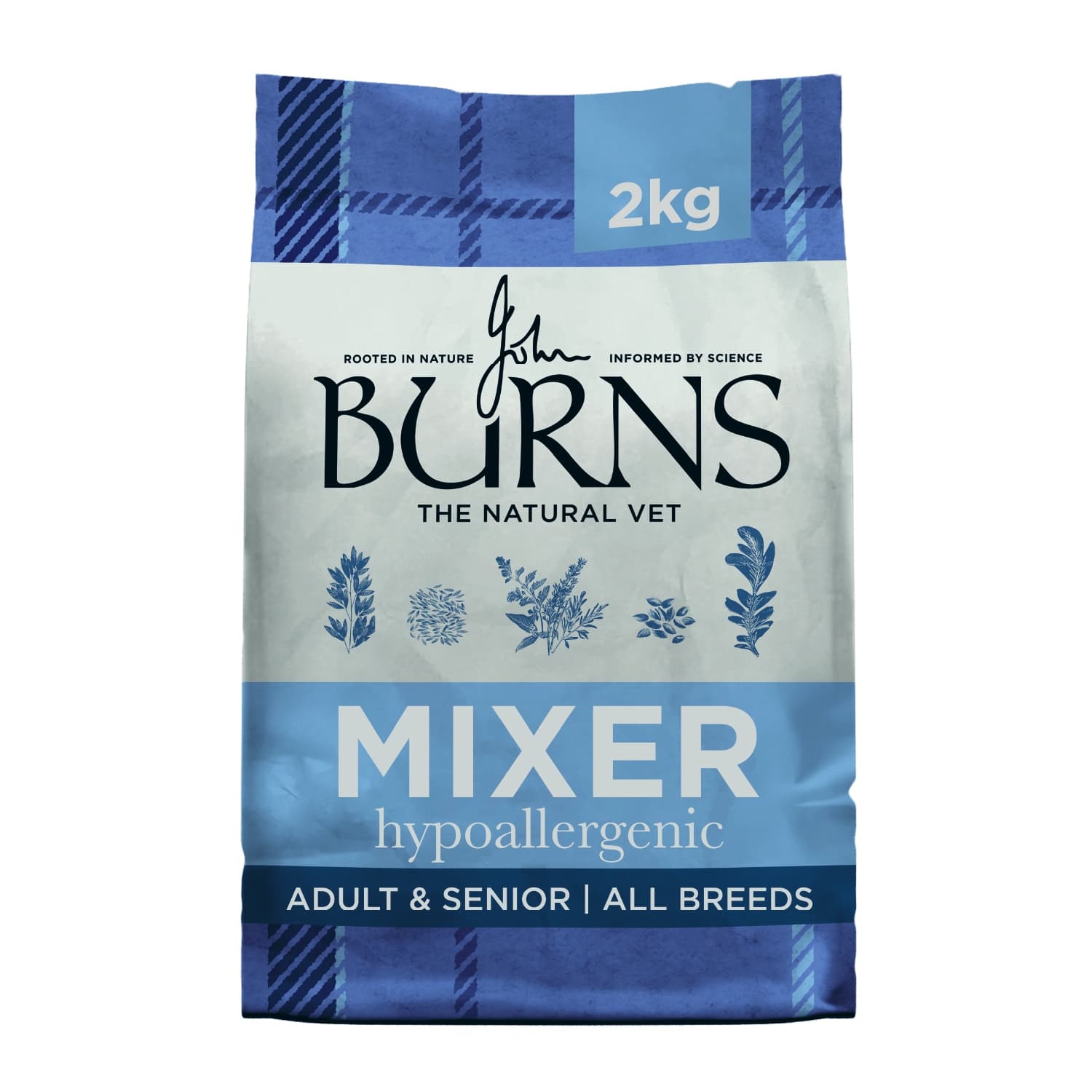 Burns Adult & Senior - Hypo-Allergenic Mixer - Økonomipakke: 3 x 2 kg