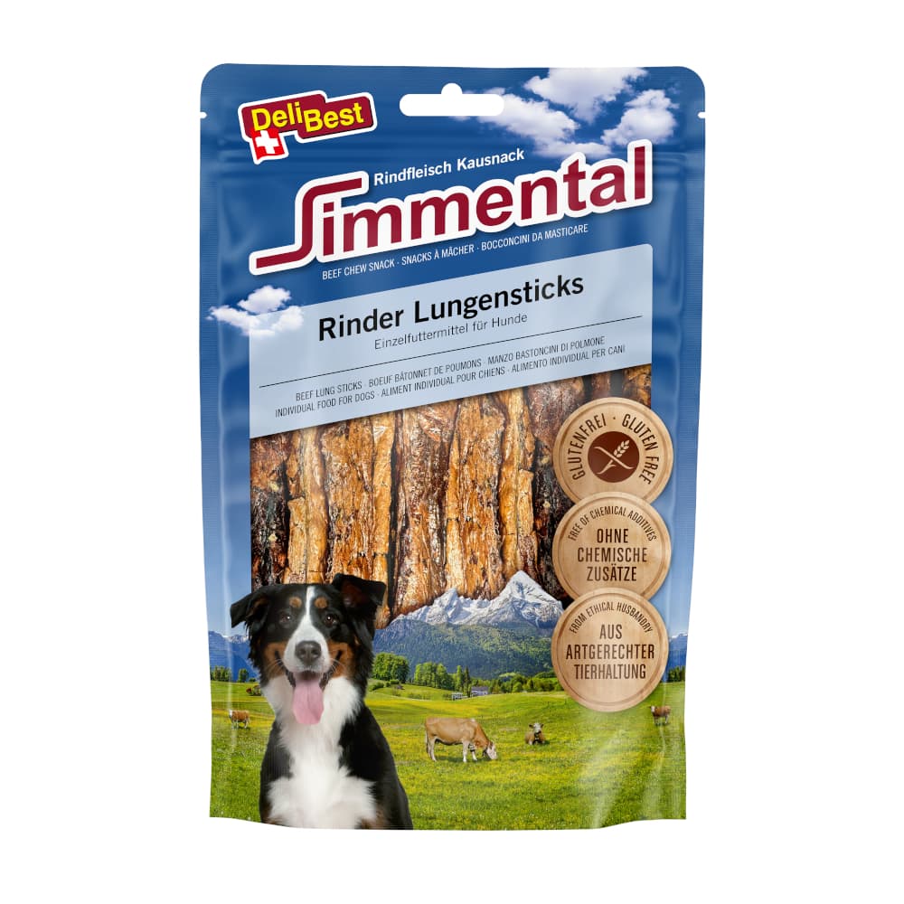 DeliBest Simmental Kjøttpinner storfelunge - 120 g