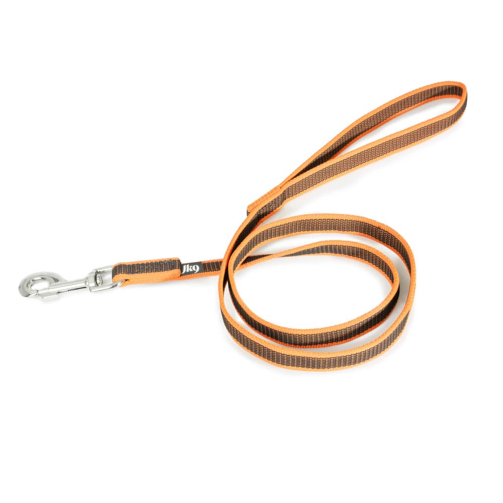 Julius-K9 Colour & Grått Super-Grip-bånd med håndløkke - 120 cm lang, 20 mm bred
