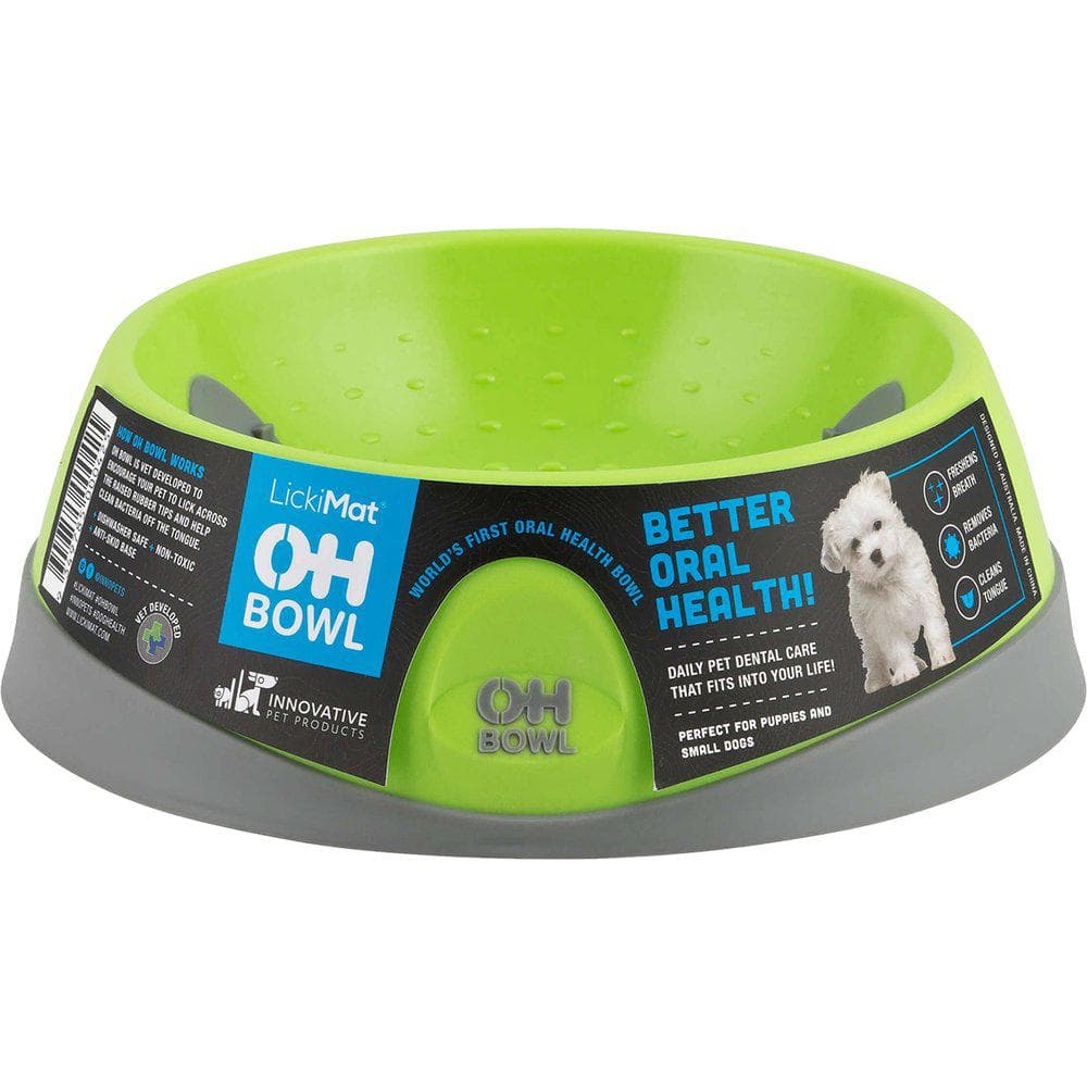 Lickimat OH Bowl Oral Hygiene Hundeskål Munnhygiene - S-Ø16x5cm - Grønn
