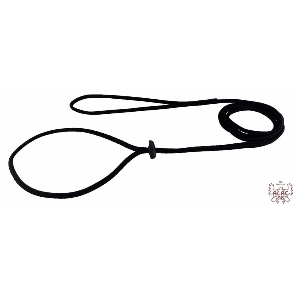Alac Utstillingskobbel Rund Polyester 6 mm x 160 cm - Flere farger - Svart X