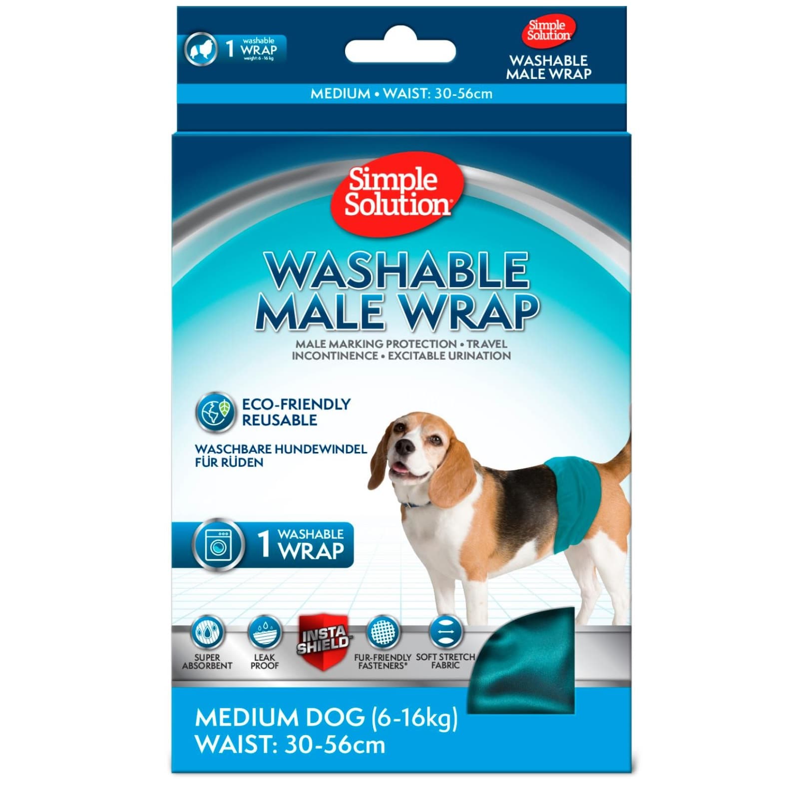Simple Solution Magebånd Hannhund Vaskbar - Medium