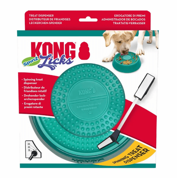 KONG Licks Spinz Slikkematte til hund og katt - Large