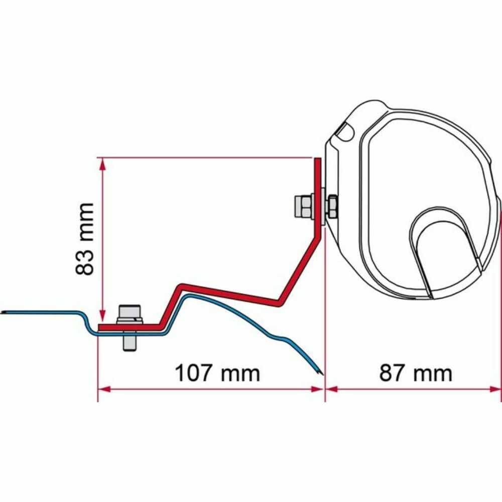 Monteringsbrakett for F35Pro Mercedes Viano / Marco Polo / Vito / V Class (98655R887)