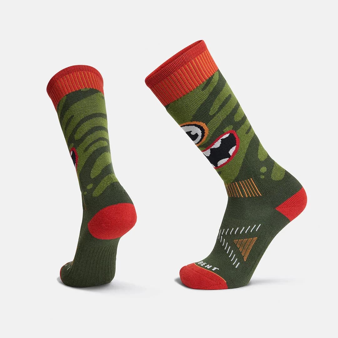 LeBent Light Cushion Snow Sock kombu green S