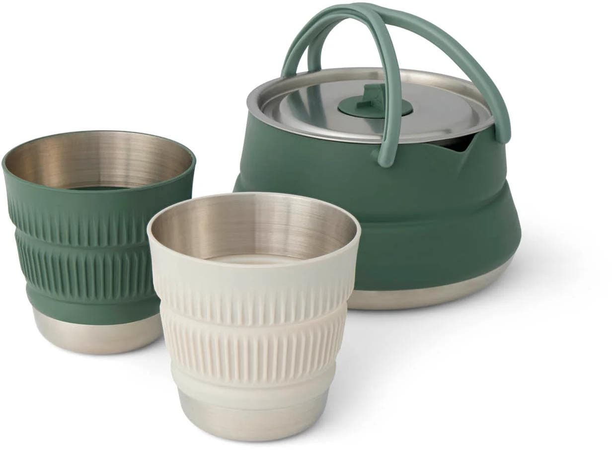 Sea To Summit Detour Kettle Cook Set sammenleggbar 1,6L kjele, med to kopper