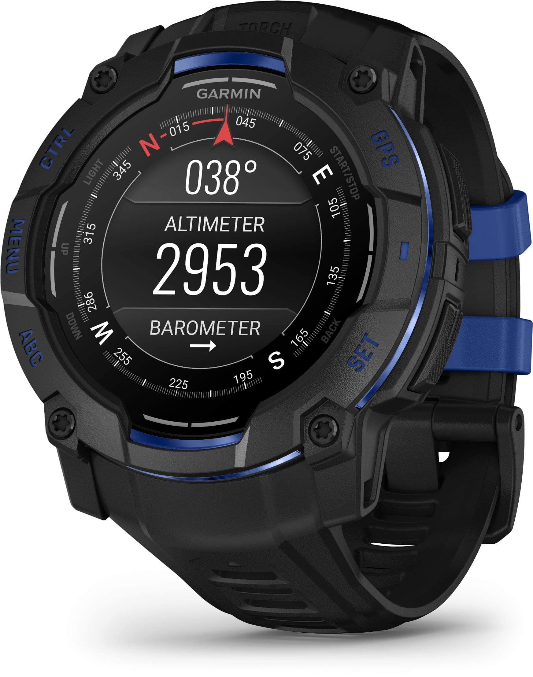 Garmin Instinct 3 AMOLED 50mm Black/Black/Bolt Blue