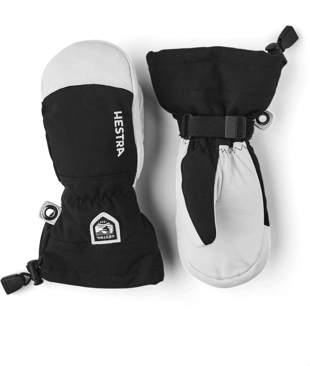 Hestra Army Leather Heli Ski Jr Mitt black 4