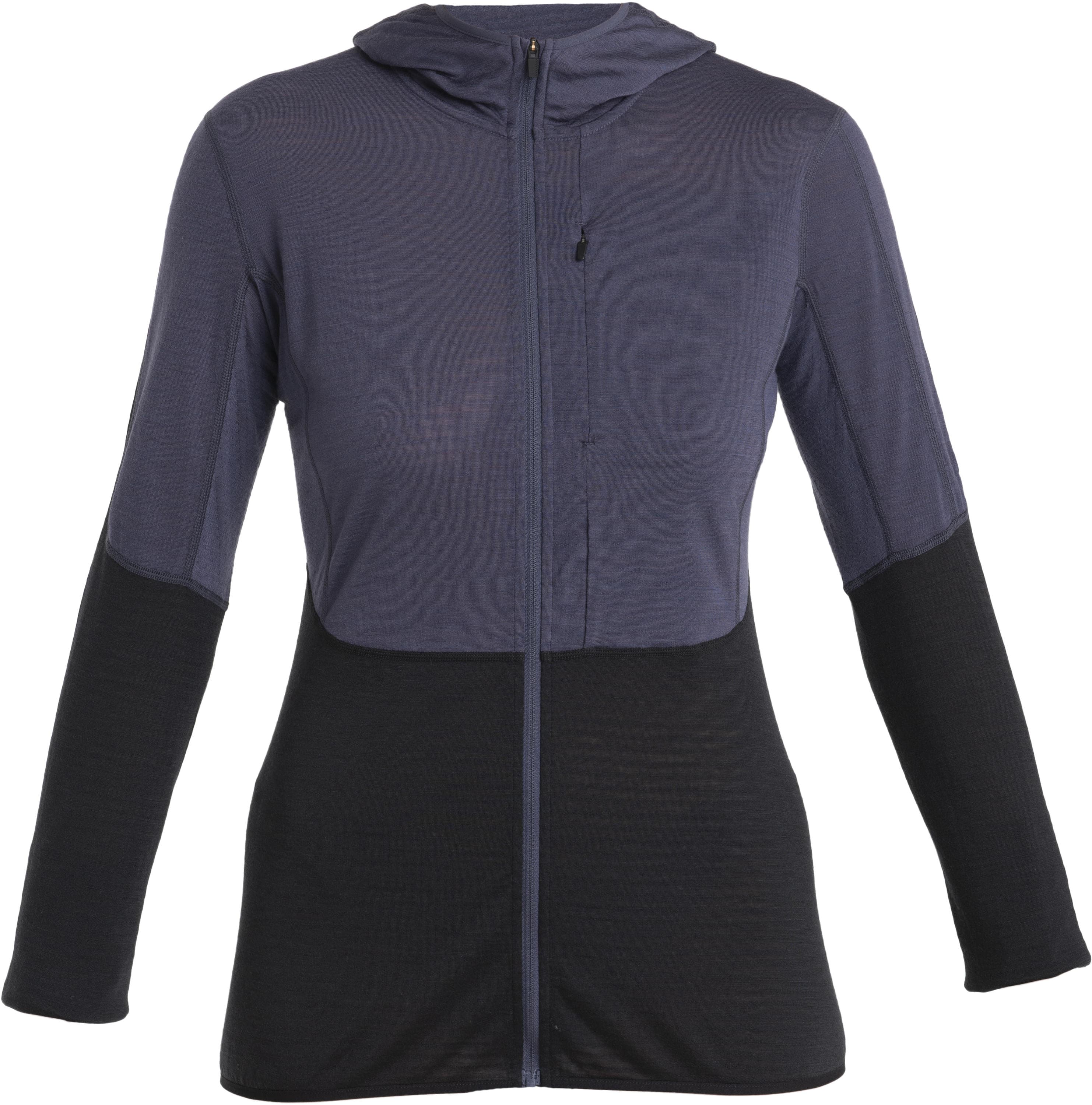 Icebreaker RealFleece Descender LS W's graphite/black/cb M