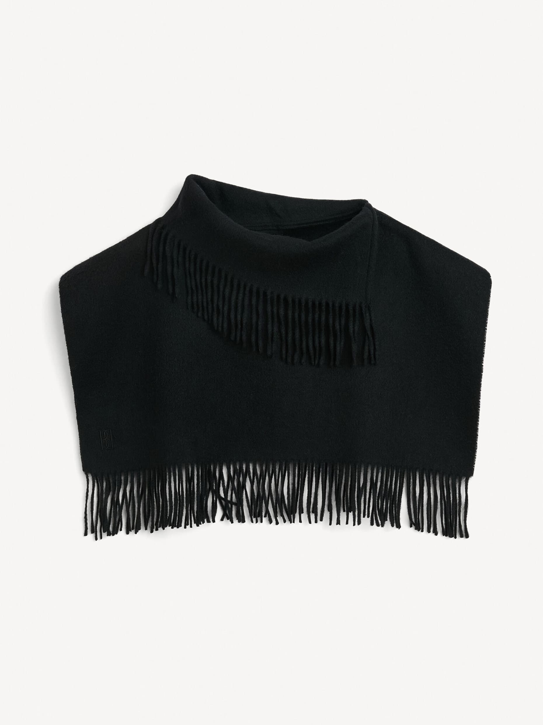 Turtla wool fringe bib