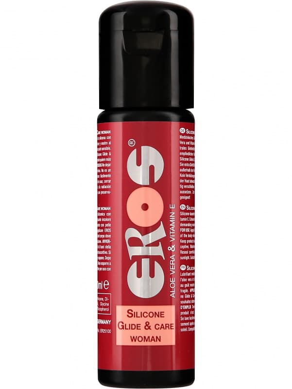 Eros : Glide & Care Woman, Silikonbasert Glidemiddel