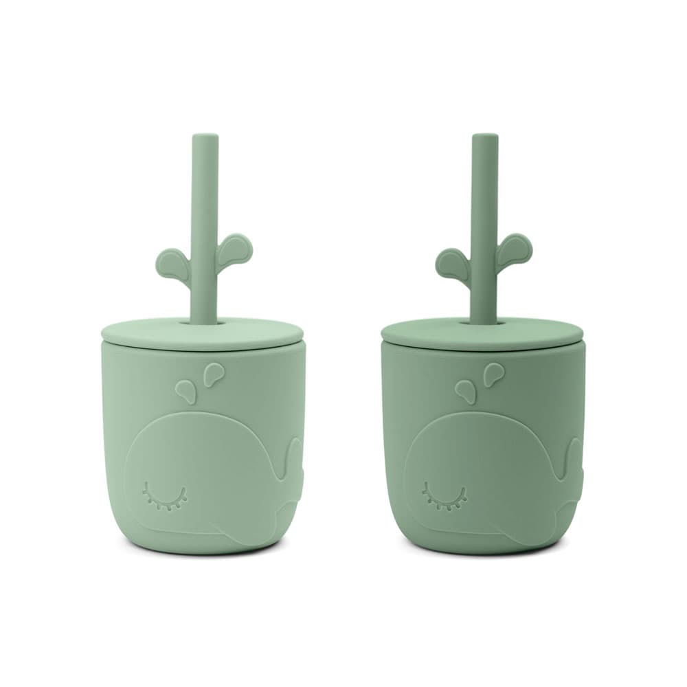 Done by Deer Peekaboo halmkrus 2-pack Wally Green