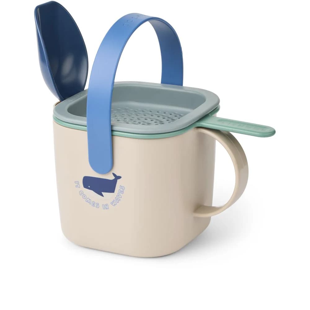 Liewood Roald Sand Sett Ferske Shark / Dove blue