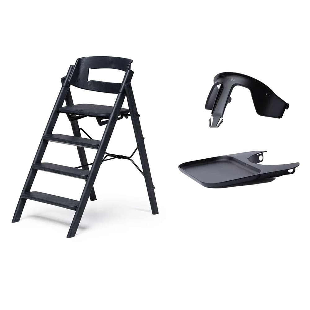 Kaos Klapp Høy stol Recycled + Safety Rail & Tray